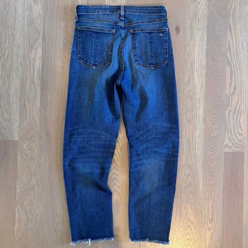 Rag & Bone Nina High Rise Ankle Cigarette Jeans Dark Wash Women’s Size 27